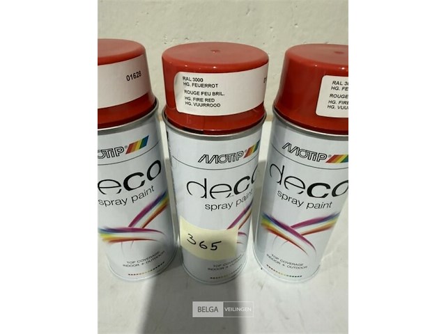 3x motip ral 3000 vuurrood 400ml houdbaar tot 2035 - afbeelding 3 van  3