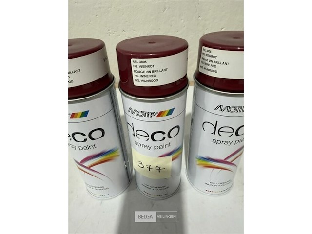 3x motip ral 3005 wijnrood 400ml houdbaar 2030 - afbeelding 3 van  3