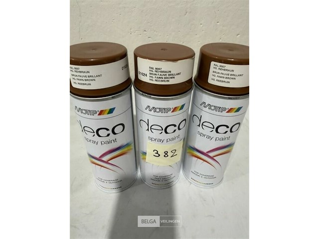 3x motip ral 8007 reebruin 400ml houdbaar tot 2031 - afbeelding 2 van  3