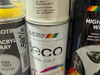 3x motip spray paint wit ral9010 400ml (houdbaar tot 2034) - afbeelding 3 van  3