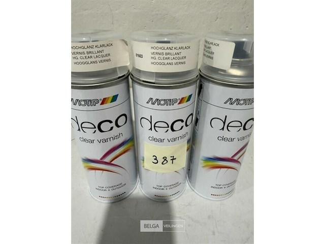 3x motip vernis briljant hoogglans vernis 400ml houdbaar 2031 - afbeelding 1 van  3
