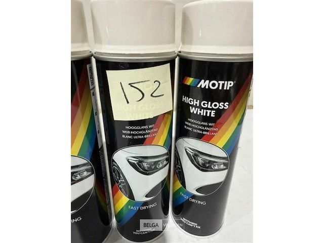 3x motip wit hoogglans 500ml (houdbaar tot 2034) - afbeelding 3 van  3