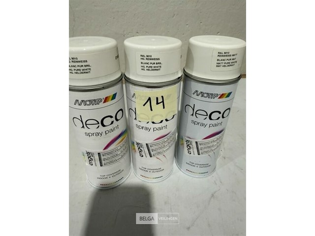 3x motip wit ral9010 400ml (houdbaar tot 2034) - afbeelding 2 van  3