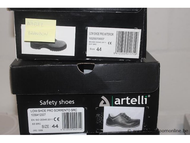 3x paar veiligheidsschoenen, artelli, maat 44, gebruikt - afbeelding 3 van  3