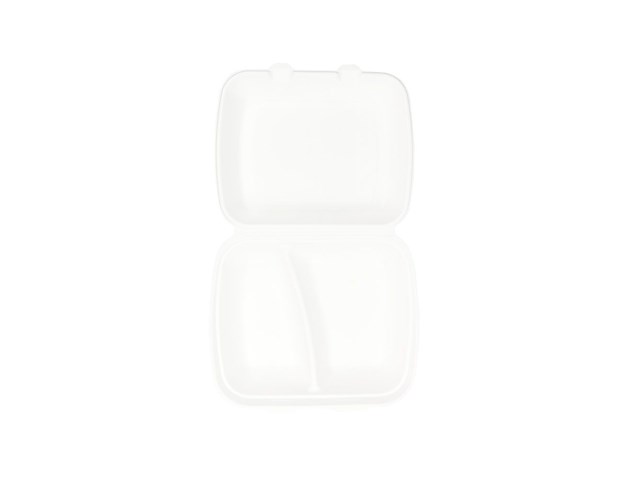 3x pack v 50 afhaalbox 2 vakken 25x20x7 ecoware - afbeelding 2 van  2