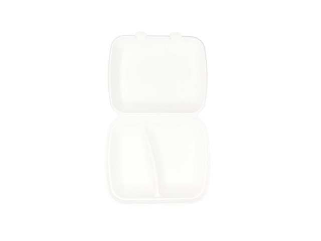 3x pack v 50 afhaalbox 2 vakken 25x20x7 ecoware - afbeelding 2 van  2