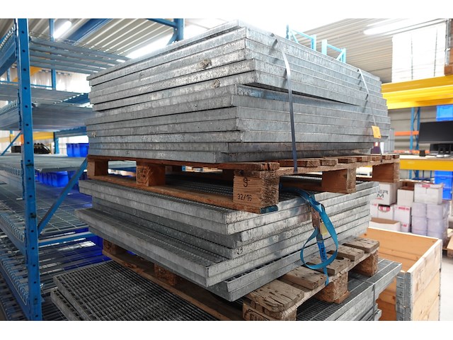3x pallet galva vloerroosters - afbeelding 4 van  4