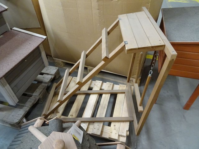 3x pallet houten vogelhuisjes - afbeelding 2 van  10
