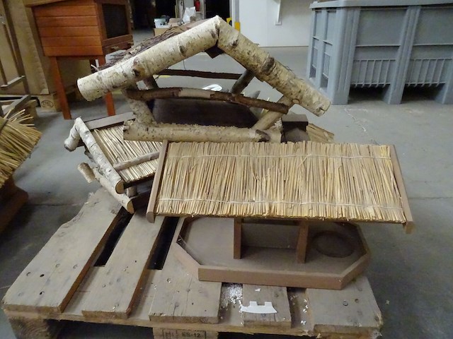 3x pallet houten vogelhuisjes - afbeelding 5 van  10