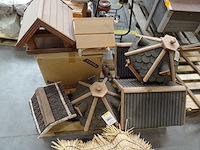 3x pallet houten vogelhuisjes - afbeelding 7 van  10
