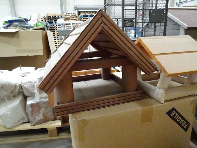 3x pallet houten vogelhuisjes - afbeelding 8 van  10