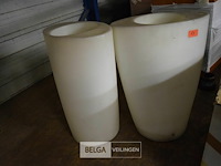 3x plastieken bloembakken - afbeelding 1 van  3