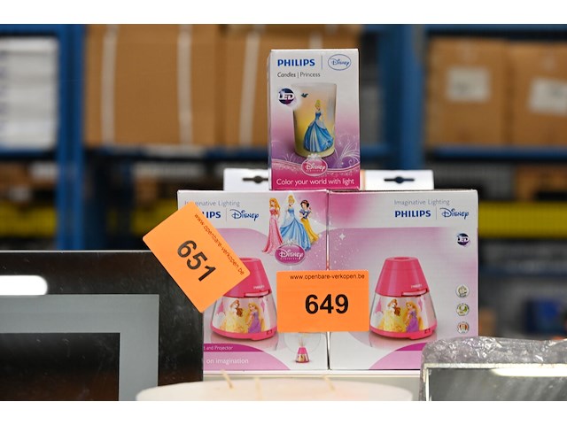 3x princess kinderverlichting - afbeelding 1 van  1