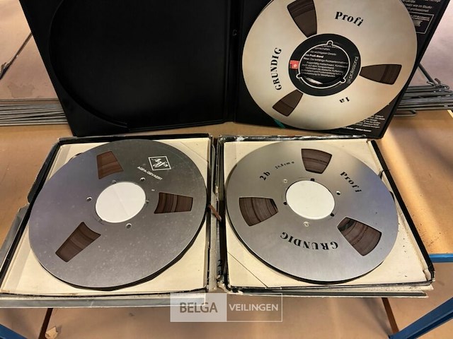 3x recording tape 26cm 1098m grundig agfa - afbeelding 1 van  3