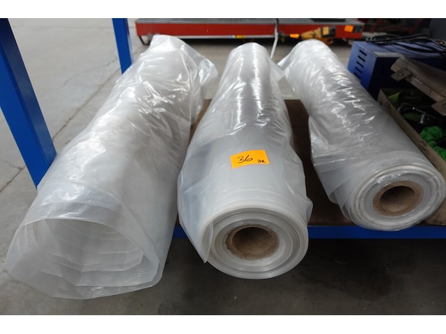 3x rol doorzichtige folie - afbeelding 1 van  3