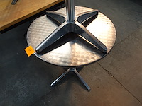 3x ronde inox tafel - afbeelding 3 van  4