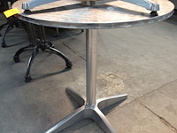 3x ronde inox tafel - afbeelding 4 van  4