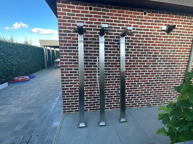 3x rvs buitendouches - afbeelding 1 van  5