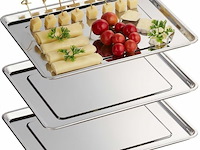 3x rvs presentatieschalen - afbeelding 3 van  7