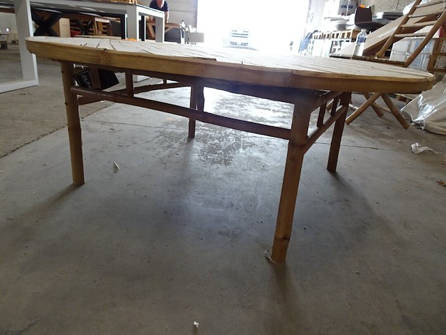 3x salontafel bamboe - afbeelding 2 van  3