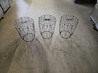 3x salontafel zwart 38cm ø - afbeelding 1 van  3