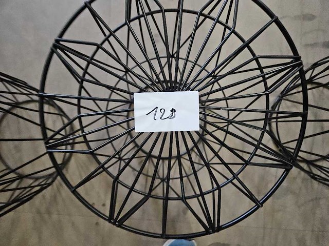 3x salontafel zwart 38cm ø - afbeelding 3 van  3