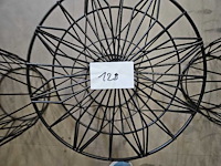 3x salontafel zwart 38cm ø - afbeelding 3 van  3