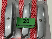 3x stalenmes met 1x reserve mesje - afbeelding 1 van  3