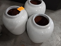 3x stenen bloempot - afbeelding 2 van  6