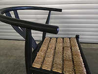 3x stoel / bijzetstoel / fauteuil bananaleaf - afbeelding 8 van  9