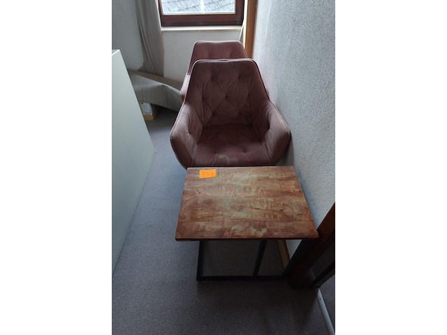 3x stoel & bijzettafel - afbeelding 1 van  4