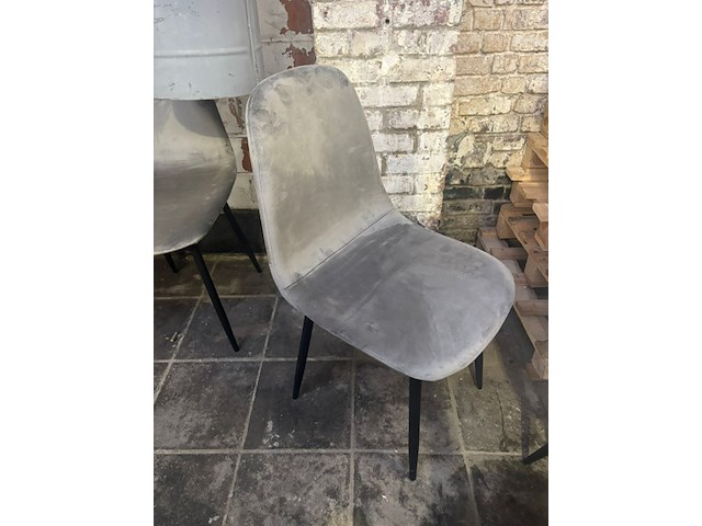 3x stoel grijs demo - afbeelding 1 van  1