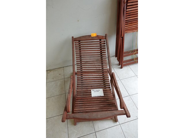 3x teak ligzetel - afbeelding 1 van  2