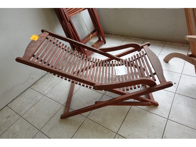 3x teak ligzetel - afbeelding 2 van  2