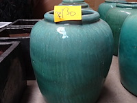 3x terracotta vaas - afbeelding 1 van  3