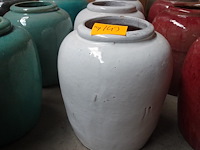 3x terracotta vaas - afbeelding 1 van  3