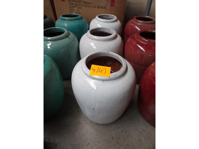 3x terracotta vaas - afbeelding 2 van  3