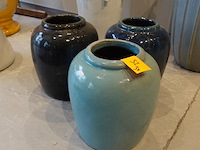 3x terracotta vaas - afbeelding 1 van  6