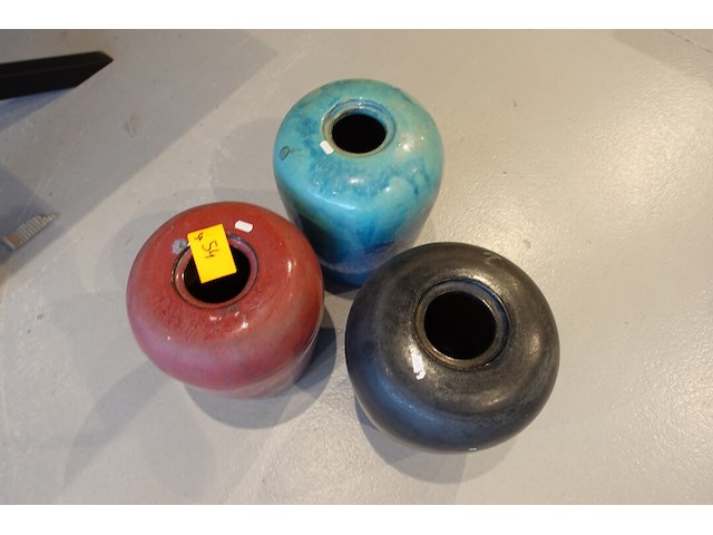 3x terracotta vaas - afbeelding 2 van  8