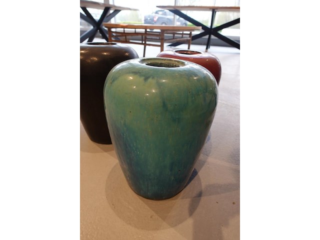 3x terracotta vaas - afbeelding 5 van  8