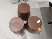 3x terracotta vaas - afbeelding 3 van  5