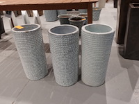 3x terracotta vaas - afbeelding 2 van  7