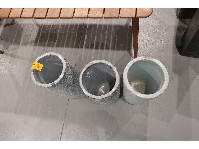 3x terracotta vaas - afbeelding 3 van  7