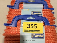 3x touw ppn 10m x 8mm oranje - afbeelding 2 van  3
