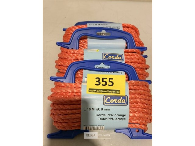 3x touw ppn 10m x 8mm oranje - afbeelding 3 van  3