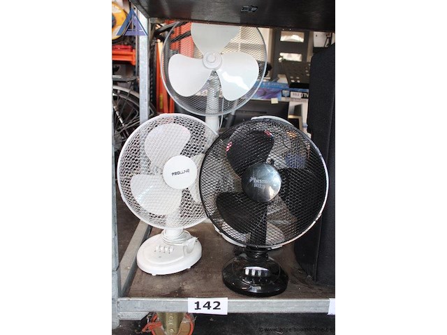 3x ventilator, proline en bestron breeze, staande ventilator en tafelventilatoren, werking niet gekend - afbeelding 1 van  3