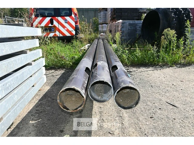 ± 3x verlichtingspalen (enkel palen) - afbeelding 2 van  4