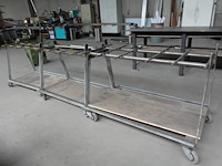 3x verrijbare metalen kar - afbeelding 1 van  5