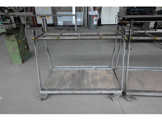 3x verrijbare metalen kar - afbeelding 4 van  5