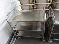 3x verrijdbare inox kar - afbeelding 7 van  7